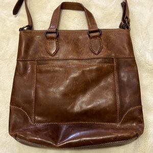 EUC! Frye Brown Crossbody, barely used!!